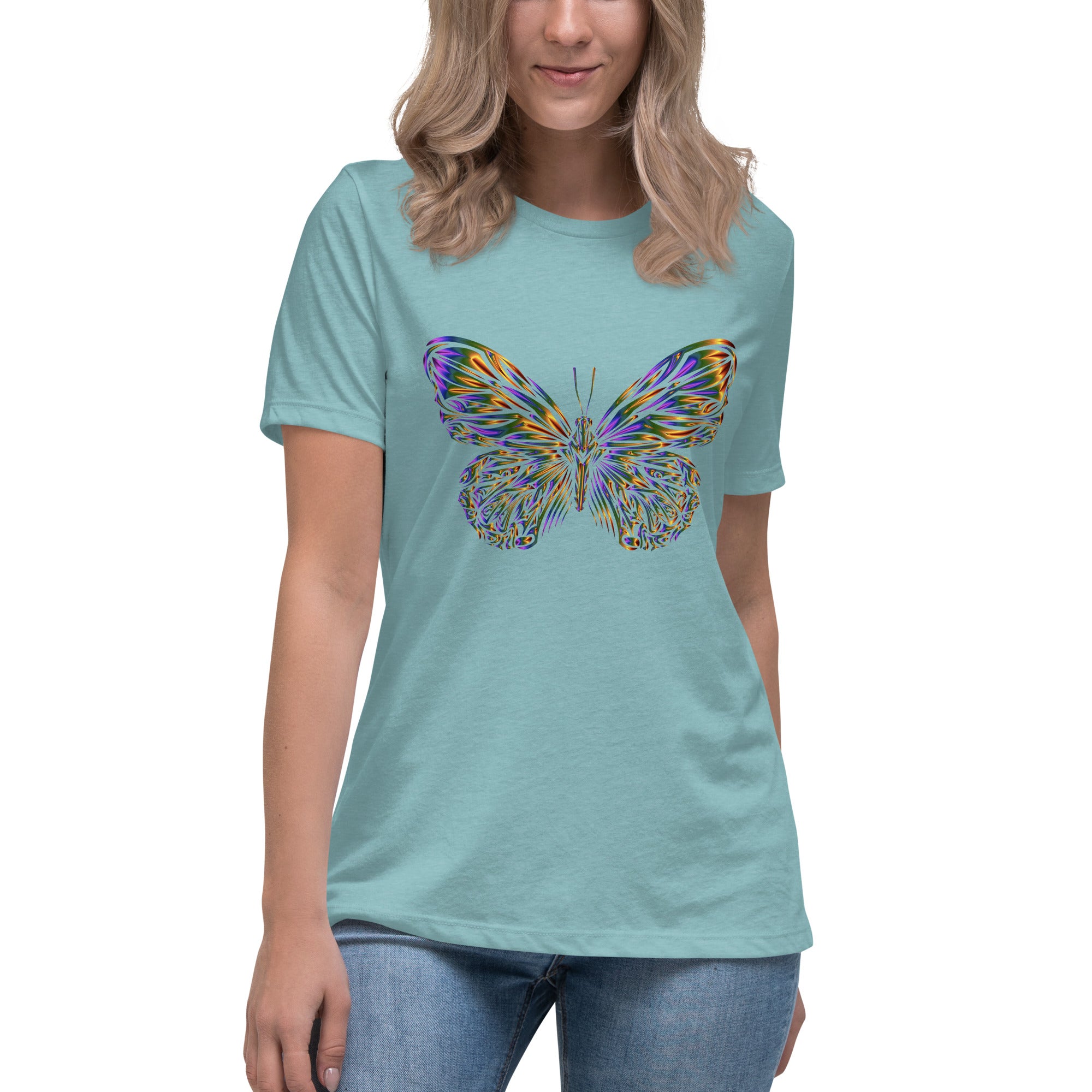 Colorful – T-Shirt Tee\'s Ink Relaxed Butterfly Syd Women\'s